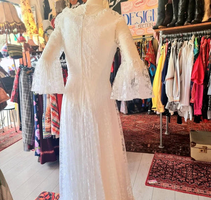 Vintage 70's/ 80's Vera Mont Wedding Dress - Yatva
