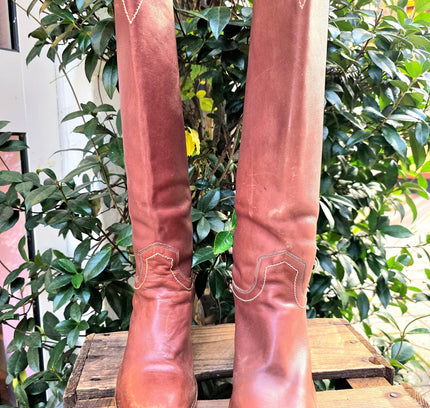 Vintage 70's / 80's Wild Pair Leather Boots - Yatva