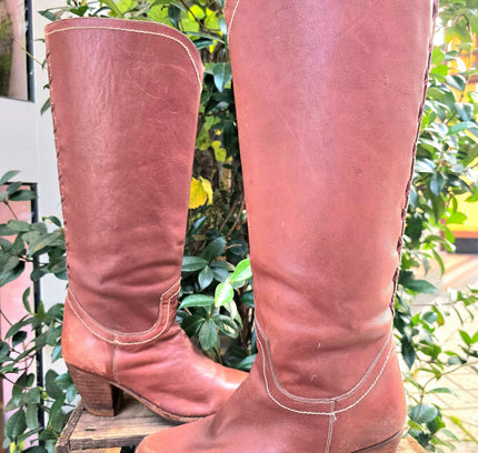 Vintage 70's / 80's Wild Pair Leather Boots - Yatva