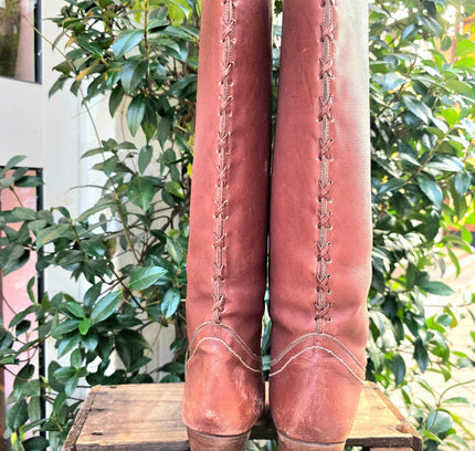 Vintage 70's / 80's Wild Pair Leather Boots - Yatva