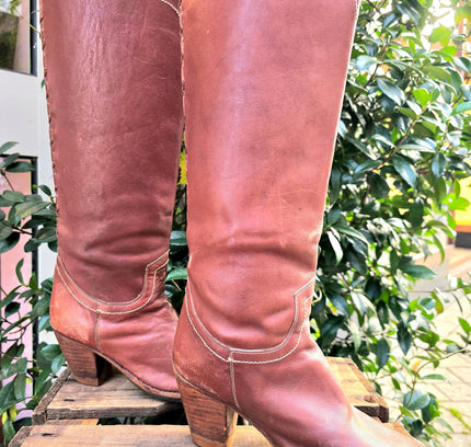 Vintage 70's / 80's Wild Pair Leather Boots - Yatva