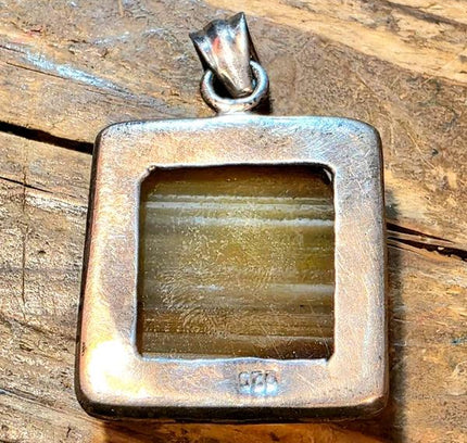 Vintage 70's Agate Pendant - Yatva