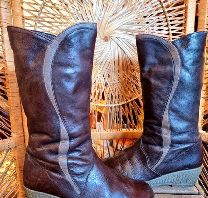 Vintage 70s Ara Wedge boots - Yatva