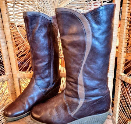 Vintage 70s Ara Wedge boots - Yatva
