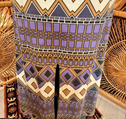 Vintage 70's Art Deco Style Maxi Dress - Yatva
