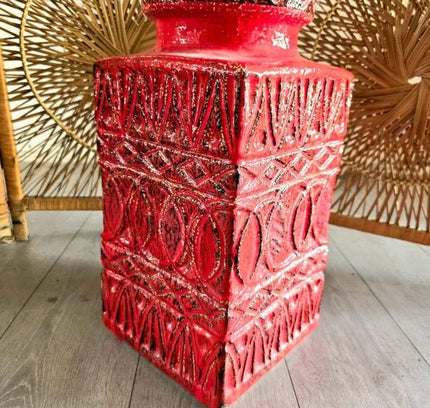 Vintage 70s Bay Keramik Floor Ceramic Vase By Bodo Mans (West Germany ) - Yatva