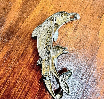 Vintage 70's Beatrix Dolphin Brooch - Yatva