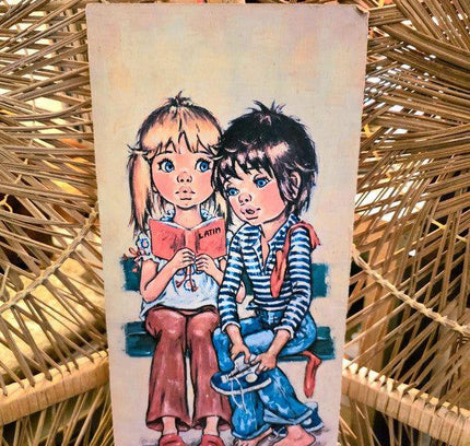 Vintage 70's Big Eye Jolylle Print - Yatva