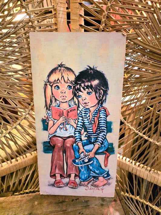 Vintage 70's Big Eye Jolylle Print - Yatva
