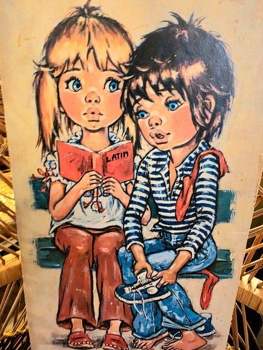 Vintage 70's Big Eye Jolylle Print - Yatva