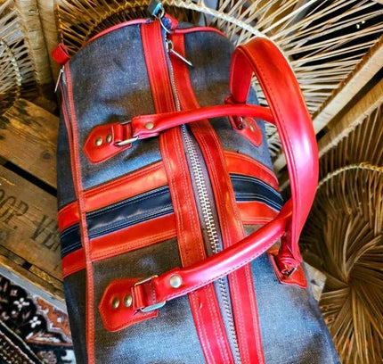 Vintage 70's Canvas Duffle Bag - Yatva