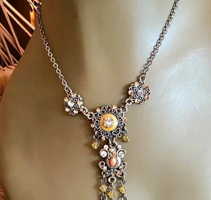 Vintage 70's Chandelier Necklace - Yatva