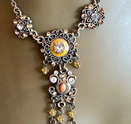 Vintage 70's Chandelier Necklace - Yatva