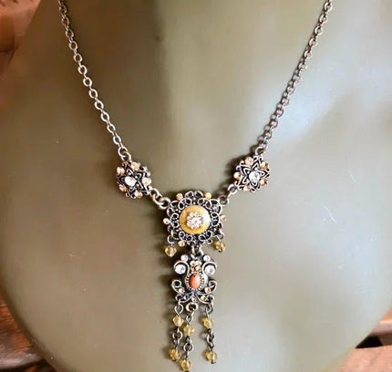 Vintage 70's Chandelier Necklace - Yatva