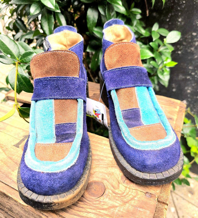 Vintage 70's Chevignon Patchwork Ankle Boots - Yatva