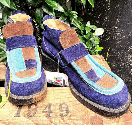 Vintage 70's Chevignon Patchwork Ankle Boots - Yatva
