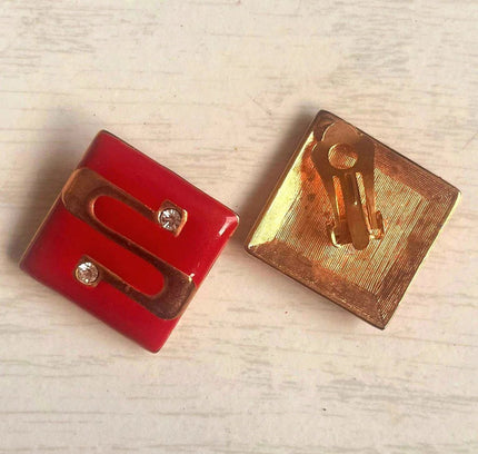 Vintage 70's Clip - Ons Earrings - Yatva