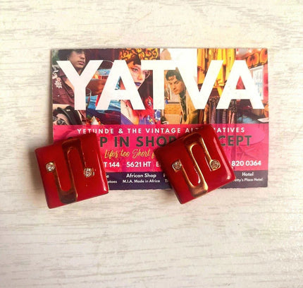 Vintage 70's Clip - Ons Earrings - Yatva