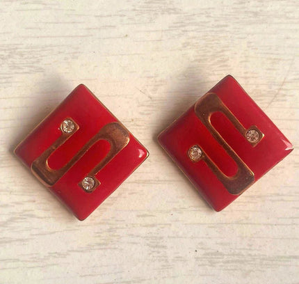 Vintage 70's Clip - Ons Earrings - Yatva