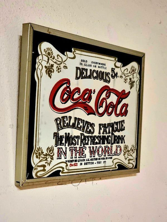 Vintage 70´s Coca Cola Mirrored Wall Decor - Yatva