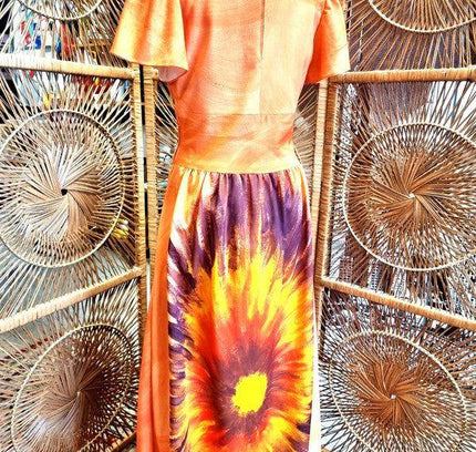 Vintage 70's Couture Lize Maxi Dress - Yatva