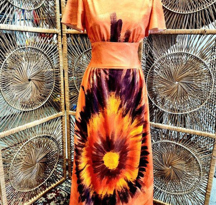 Vintage 70's Couture Lize Maxi Dress - Yatva