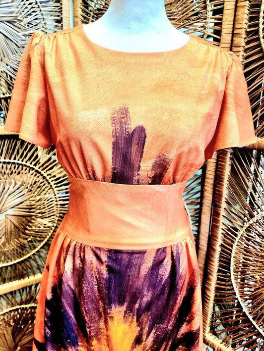 Vintage 70's Couture Lize Maxi Dress - Yatva