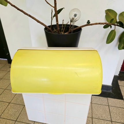 Vintage 70s Curver Holland Plastic Bread Bin - Space - Age Design - Yatva