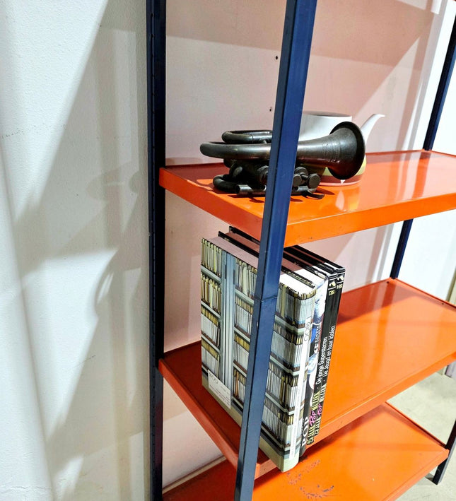 Vintage 70s Danish Design Metal Wall Shelf Bookshelf - Yatva