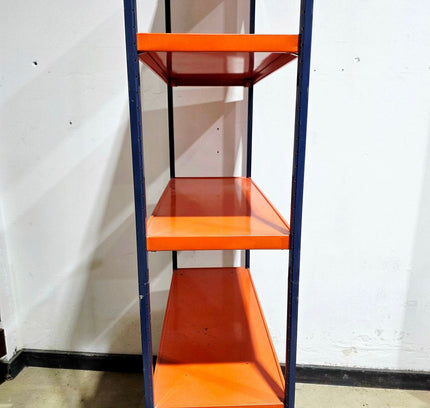 Vintage 70s Danish Design Metal Wall Shelf Bookshelf - Yatva