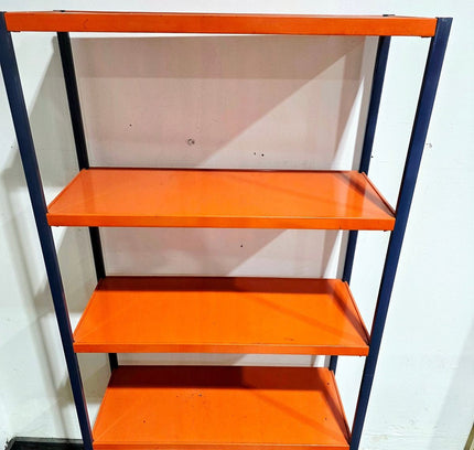 Vintage 70s Danish Design Metal Wall Shelf Bookshelf - Yatva