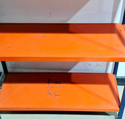 Vintage 70s Danish Design Metal Wall Shelf Bookshelf - Yatva