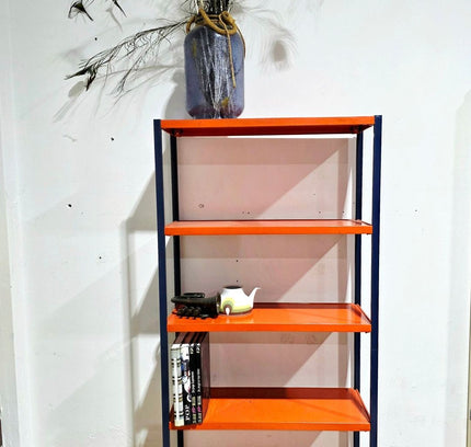 Vintage 70s Danish Design Metal Wall Shelf Bookshelf - Yatva