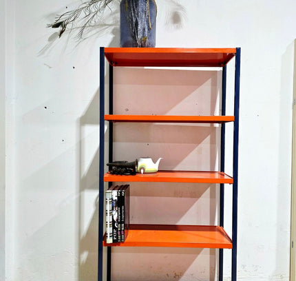 Vintage 70s Danish Design Metal Wall Shelf Bookshelf - Yatva