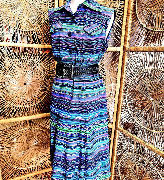 Vintage 70s Diolen Dress - Yatva