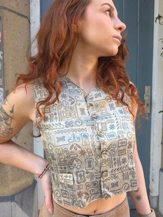 Vintage 70's Dolce Miele Waistcoat - Yatva