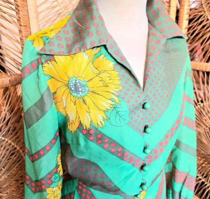 Vintage 70's Ein Fink Modell Maxi Dress - Yatva