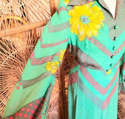 Vintage 70's Ein Fink Modell Maxi Dress - Yatva