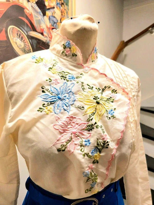 Vintage 70's Embroidery Shirt - Yatva