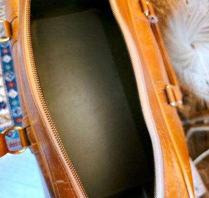 Vintage 70's Faux Leather Duffle Bag - Yatva