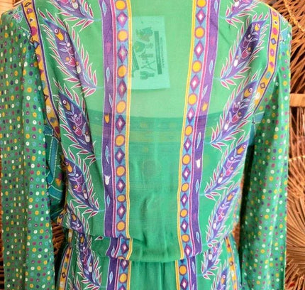 Vintage 70's Faux Wrap Dress - Yatva