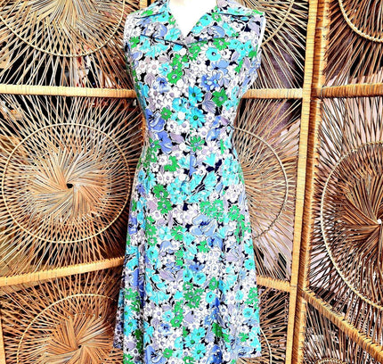 Vintage 70s Floral Dress - Yatva