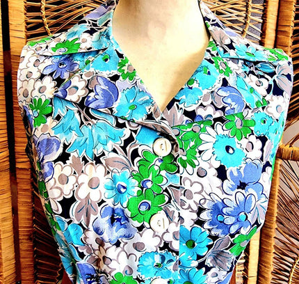 Vintage 70s Floral Dress - Yatva