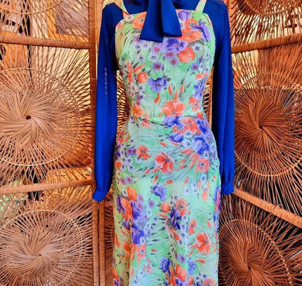 Vintage 70's Floral Dress - Yatva
