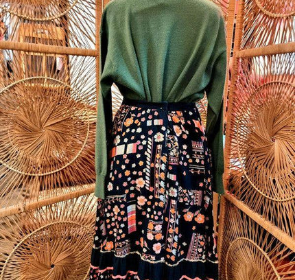 Vintage 70's Floral Skirt - Yatva