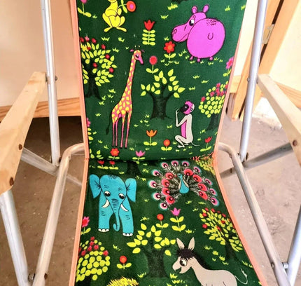 Vintage 70s Folding Campsite Children's Armchair - Yatva