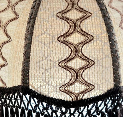 Vintage 70's Fringe Pendant Ceiling Lamp - Yatva