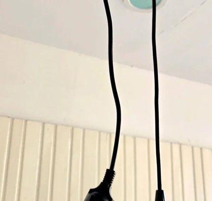 Vintage 70's Fringe Pendant Ceiling Lamp - Yatva