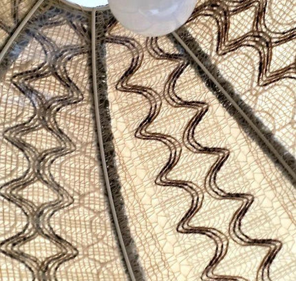 Vintage 70's Fringe Pendant Ceiling Lamp - Yatva