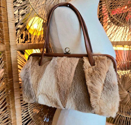 Vintage 70's Fur Shoulder Bag - Yatva
